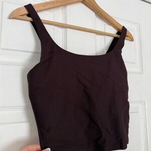 Brown Ribbed Workout Set - Old Navy